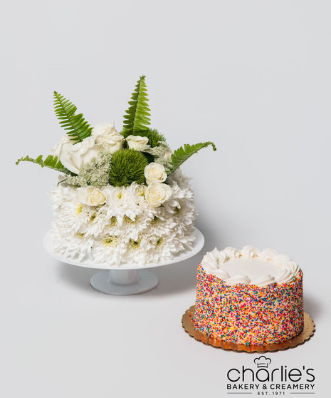 Flourish & Frosting Floral Cake w/ Cake