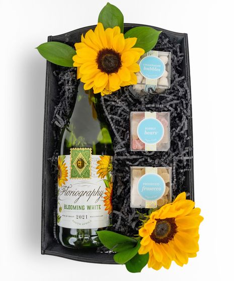 Sweet Vines White Basket