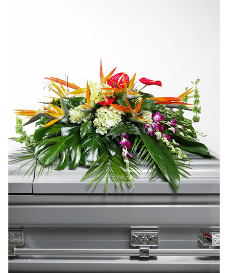 Sunset Solace Casket Spray