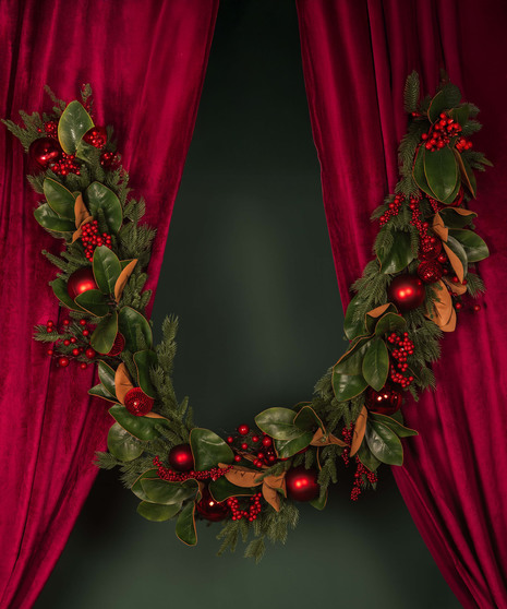 Merry Magnolia Silk Garland