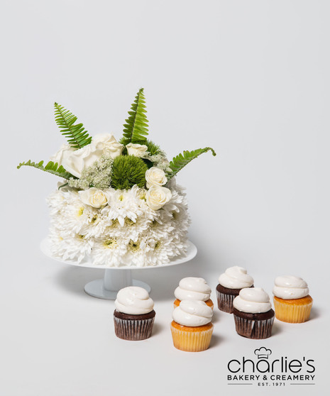 Flourish & Frosting Floral Cake w/ Cupcakes