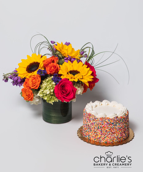 Blooms & Bakes Pave w/ Celebration Cake