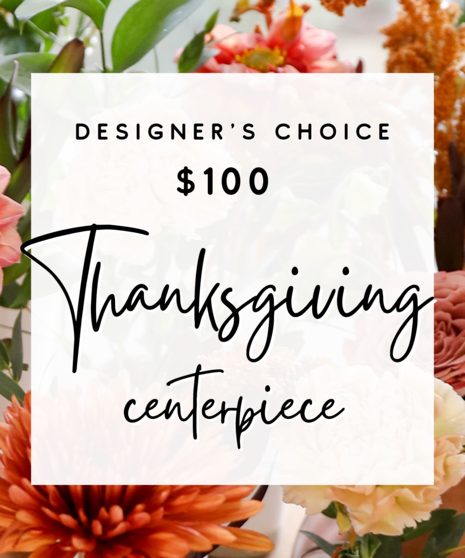  Leave it up to our expert designers who will hand-pick fresh floral in fall hues to create a one-of-a-kind centerpiece