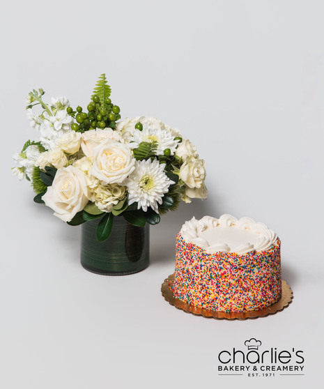 Flourish & Frosting Pave w/ Celebration Cake
