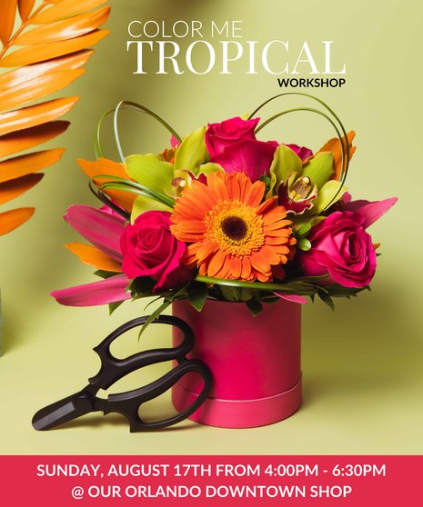 Color Me Tropical - Orlando Design Workshop - August 17th