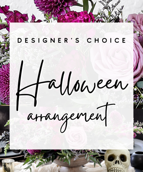 Surprise them with a spooky hand-designed Halloween arrangement full of fresh blooms!