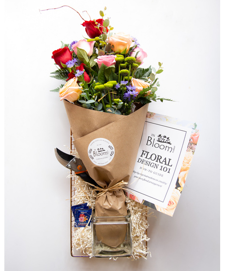 Our DIY Kids Floral Design Kit includes everything you need to help your little one create their very own floral arrangement from the comfort of your home.