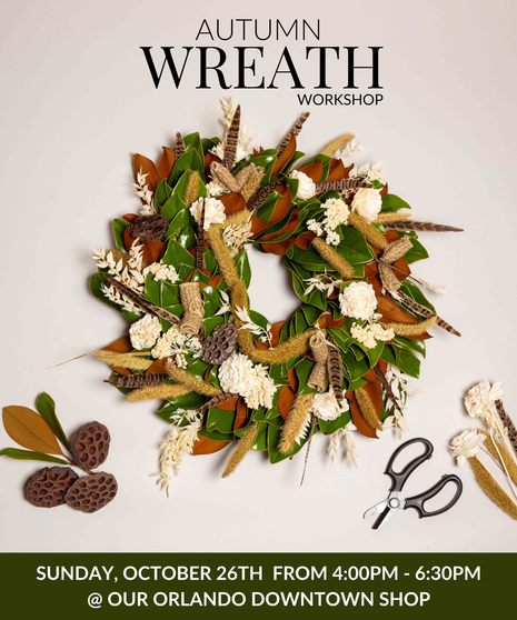 Autumn Wreath - Orlando Design Workshop - October 26th