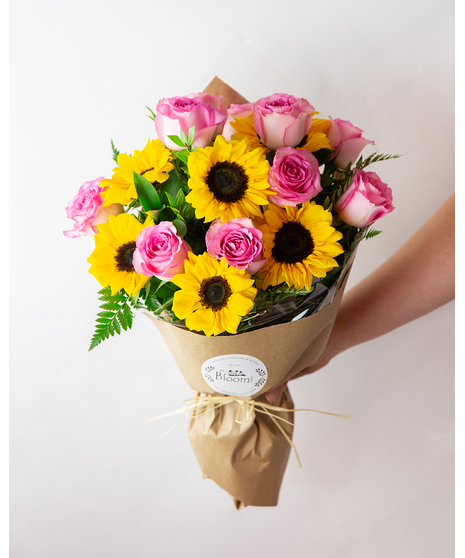 Surprise that special someone with a beautiful mixed floral wrap!