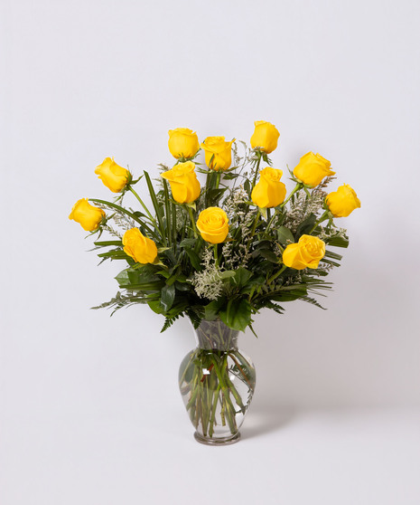 Yellow Ultimate - 1 Dozen Yellow Roses